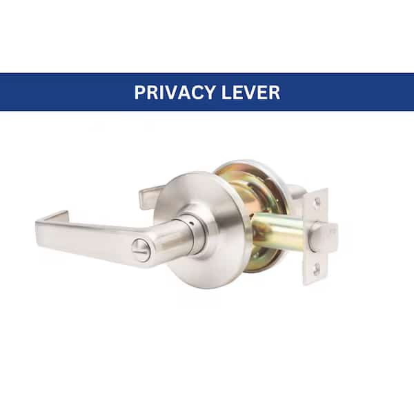 GLC Series Brushed Chrome Grade 3 Commercial/Residential Privacy Door Handle with Lock