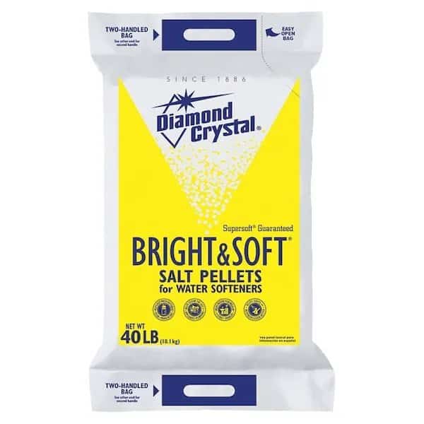 Cargill Diamond Crystal Bright & Soft 100012407 Salt Pellets, 40 lb Bag