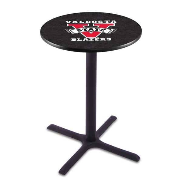36" Blk Wrinkle Valdosta State Pub Table, 36" dia. Top