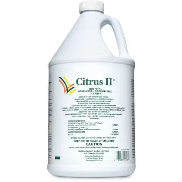 Citrus II Cleaner, 1 gal., Refill, PK4, Bottle, Citrus, 4 PK