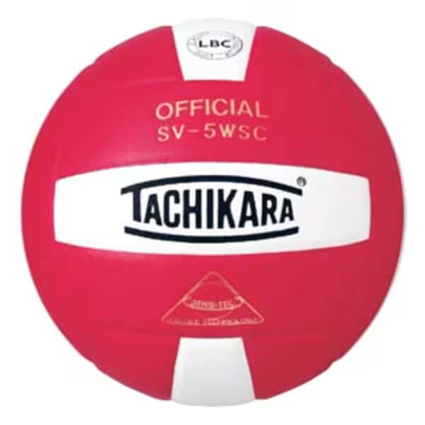 Tachikara SV5WSC.SCW Sensi-Tec Composite High Performance Volleyball - Scarlet-White