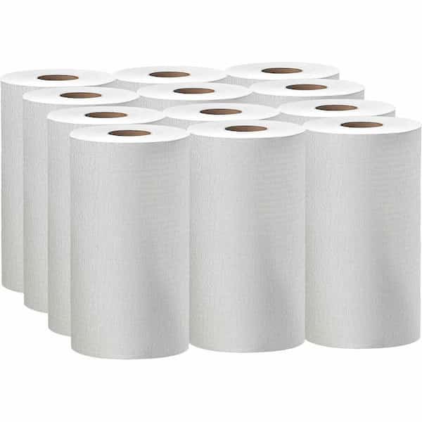 WypAll General Clean X60 Multi-Task Cleaning Cloths (35401), Small Roll, White, 130 Sheets/Roll, PK12