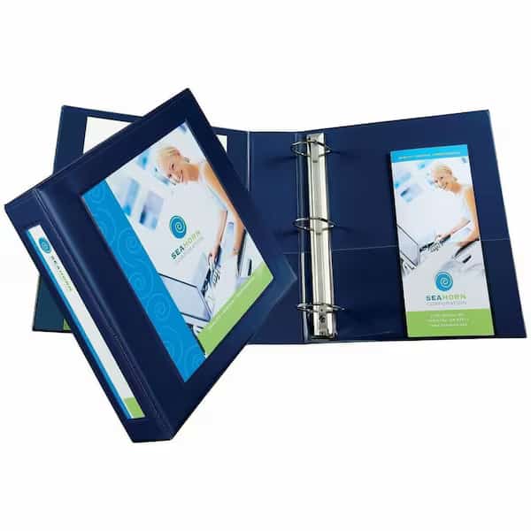 Avery® Framed View Binder with One Touch EZD Rings, 2" Capacity, Navy Blue, Avery Dennison, Mfr#: 68033