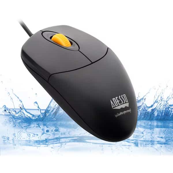 Adesso Ip67 Rated Waterproof, Antimicrobial Usb Mouse w/ Magnetic