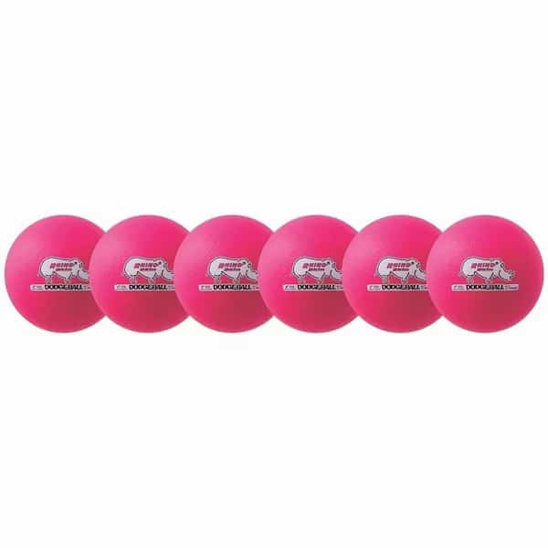 Rhino Skin LwBon DodgeBall, 6", Pink, PK6