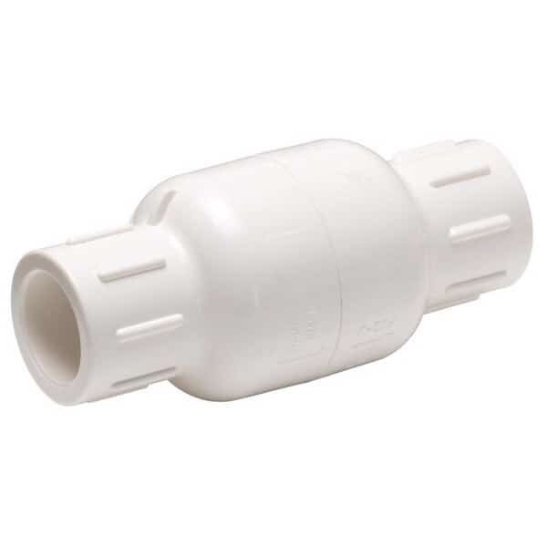 Homewerks 2 in. D X 2 in. D Solvent PVC Spring Loaded Check Valve
