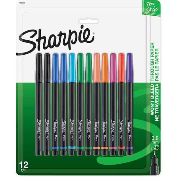 Pen, Sharpie, Fine, Ast, PK12