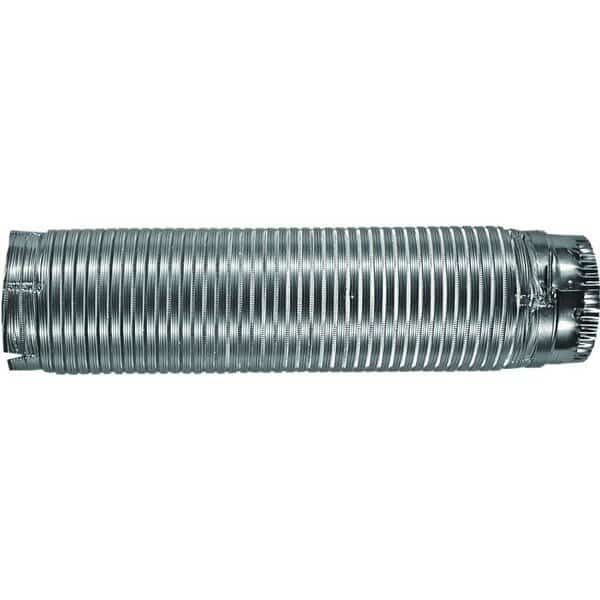 EZFasten 0 Flexible Dryer Vent Pipe Male SnapLock, 5 ft L, Aluminum