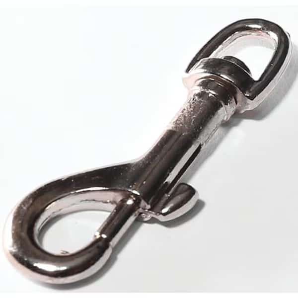 502538 Leash Snap, 50 lb Working Load, Steel, Nickel