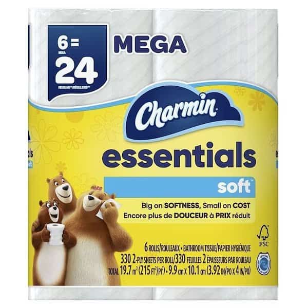 Essentials Soft 60251 Toilet Paper, Paper