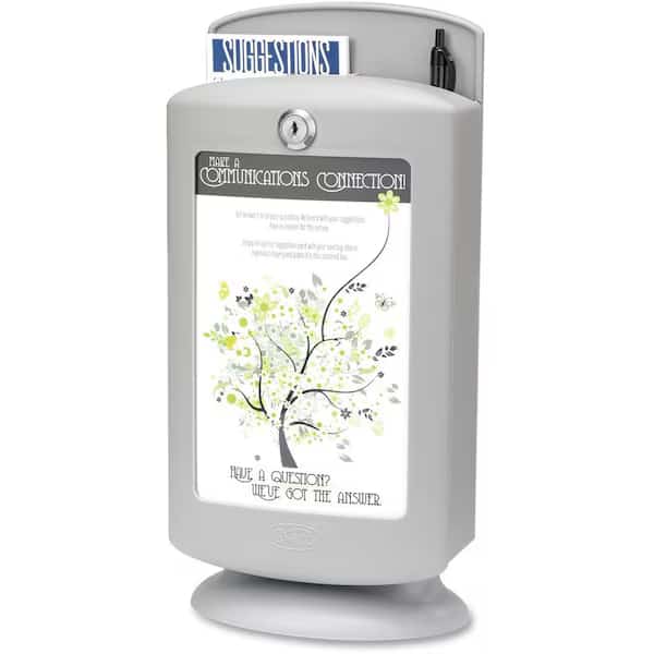 Customizable Suggestion Box, Gray, Safco, Mfr#: 4233GR