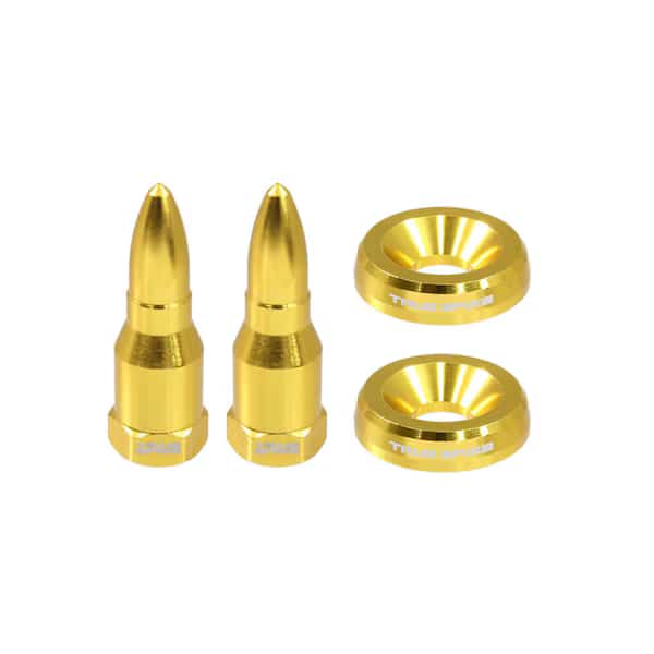 LUG NUTS Standard Gold Bullet Style 4 Piece Set