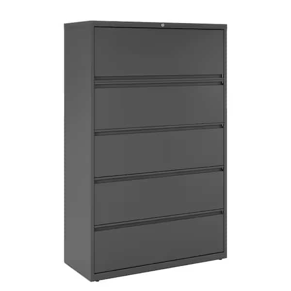 Lateral File Cabinet,Charcoal,42 in. W, Mfr#: 17651, HIRSH