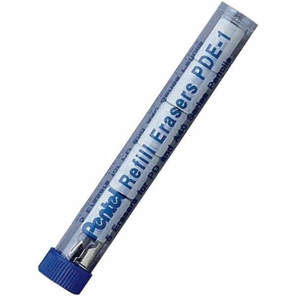 Eraser Refill For  Pencil, 5/Tube, White
