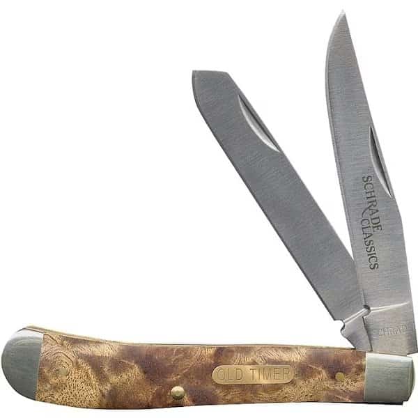 Folding Pocket Knife, 3 in L Blade, 7Cr17 High Carbon Stainless Steel Blade, 2Blade