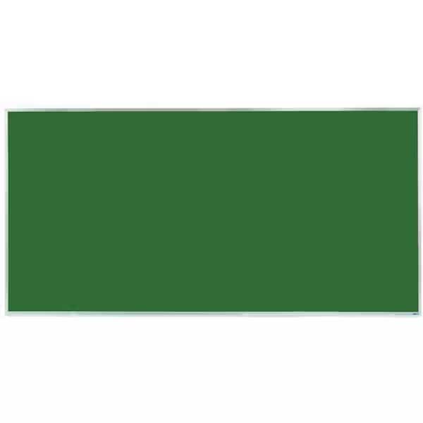 Porcelain on Steel Chalkboard Sating Anodize Aluminum Frame 48"x96" Green