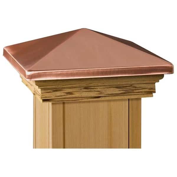 Maine Ornamental 72219 Post Cap, 5-1/2 x 5-1/2 in Post/Joist, High-Point Top, 6 in L, 6 in W