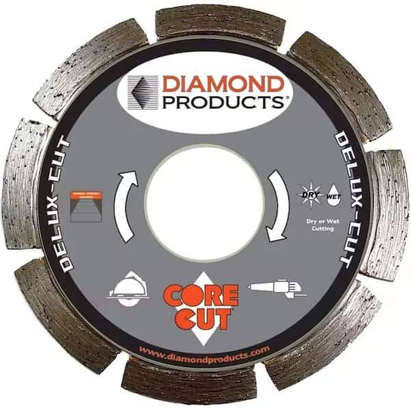 DIAMOND PRODUCTS 22785 Circular Saw Blade, 7 in Dia, 7/8 in Arbor, Diamond