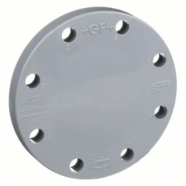 CPVC Blind Flange, Schedule 80, 6" Pipe Size