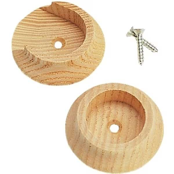 Closet Pole Socket, Hardwood