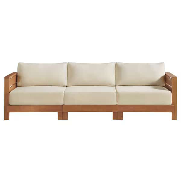 Barton Weather-Resistant 3-Person Outdoor Couch with Stain-Resistant and Fade-Proof Cushions