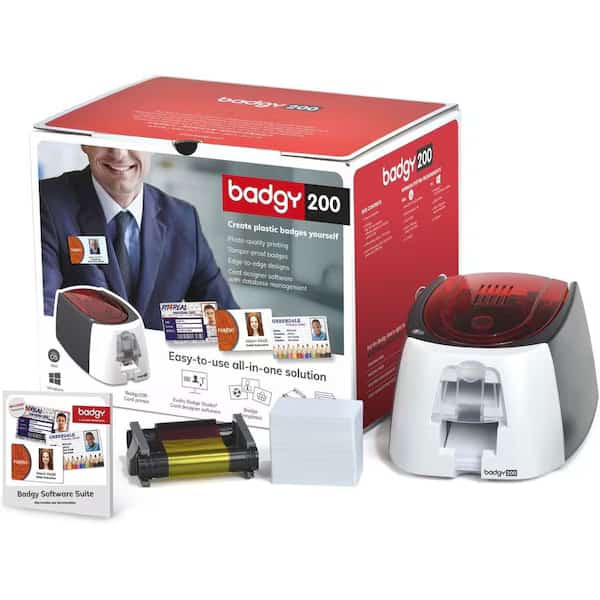 ID Card Printer, 30 mil, 7-7/8 in. W