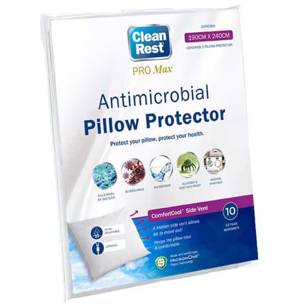 Pillow Protector, 36 in L, White