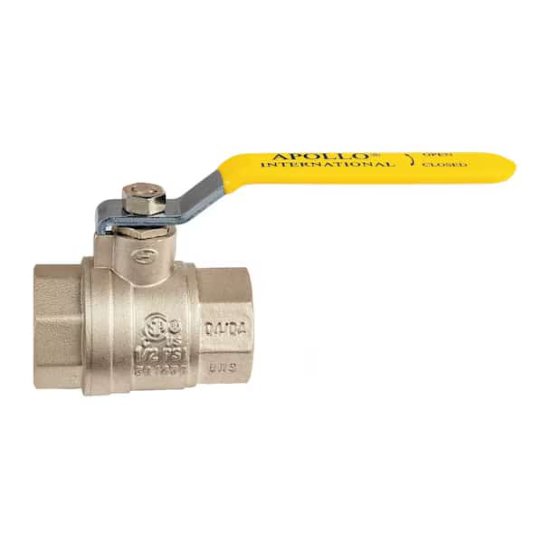 Brass Ball Valve,Inline,FNPT,2 in, Mfr#: 94A10801, APOLLO