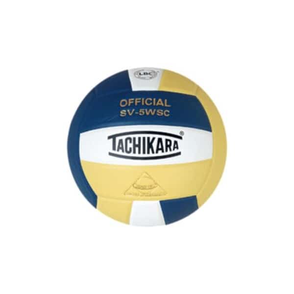 Tachikara SV5WSC.NWVG Sensi-Tec Composite High Performance Volleyball - Navy-White-Vintage Gold
