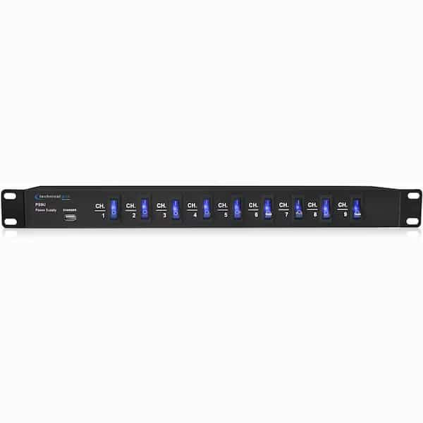 Technical Pro ps9u Rack Mount Power Supply with 5V USB Charging Port