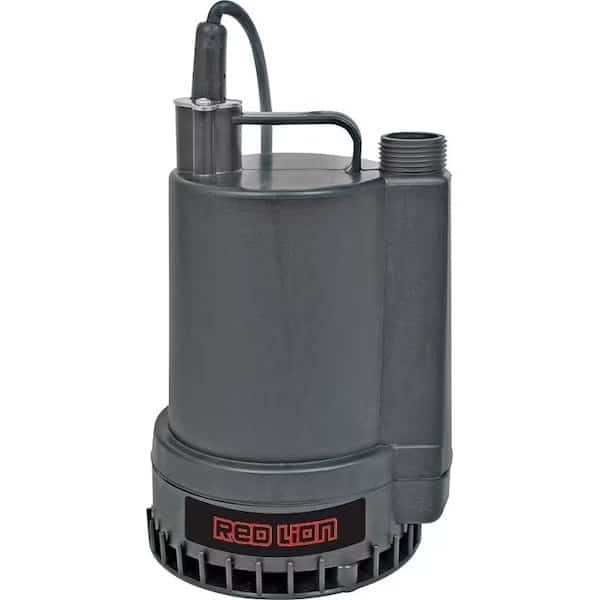 Red Lion RL-MP16 Submersible Utility Pump, 115 V, 2 A, 1 in Outlet, 1300 gph