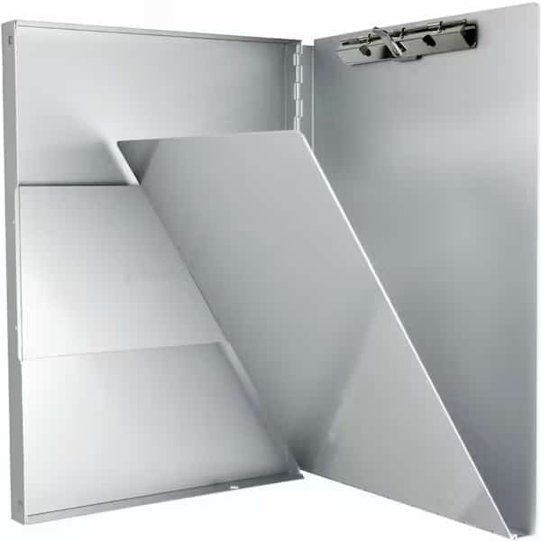 Saunders Recycled Aluminum Forms Holder, Side Opening, 8-1/2" x 12", Silver
