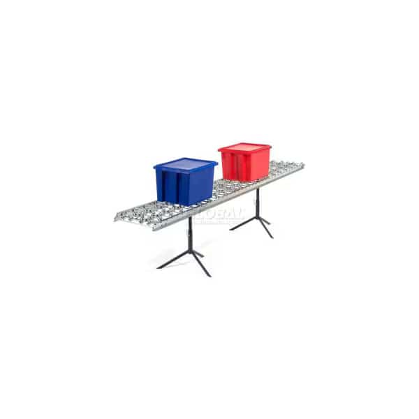 Omni Metalcraft Steel Skate Wheel Conveyor Straight Section