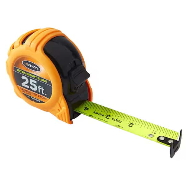 25 ft Tape Measure, 1 in Blade, KESON, Mfr# PG181025UB