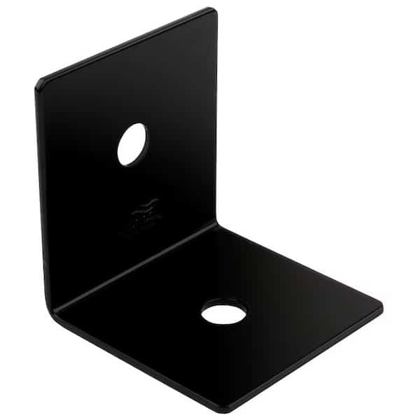 Indio 1218BC Series 90 deg Heavy Angle, 3 in W, 314 in D, 3 in H, Steel, Black