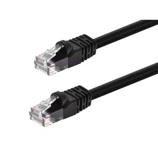 Ethernet Cable, Cat 6, Black, 1 ft., MONOPRICE, Mfr# 2288
