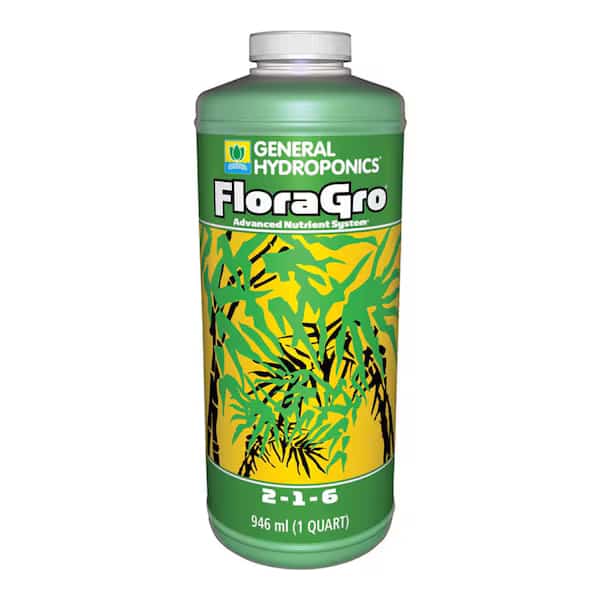 General Hydroponics FloraGro Organic Liquid Nutrient System 1 qt
