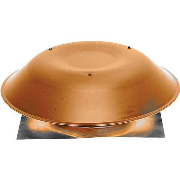 LomanCool Static Vent, 20 in OAW, 144 sqin Net Free Ventilating Area, Aluminum, Brown