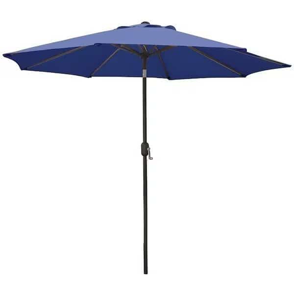 Crank Umbrella, 929 in H, 1079 in W Canopy, 1079 in L Canopy, Round Canopy, Steel Frame