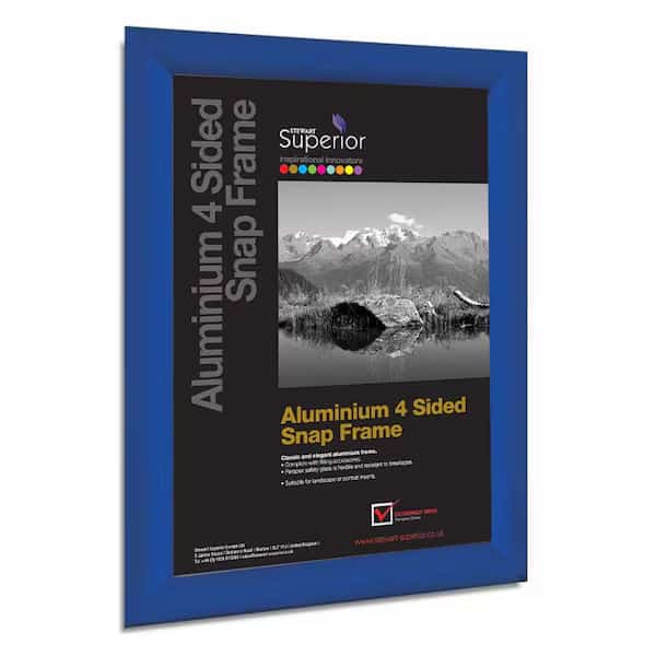 Poster Snap Frame, 24" x 36", 1" Profile, Blue