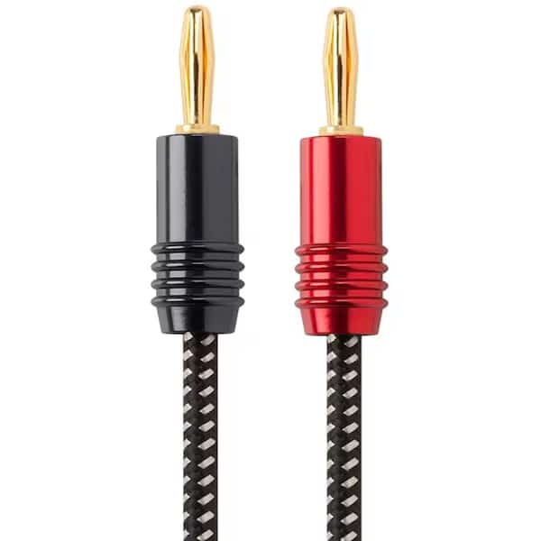 Braided Spkr Wire,Gold Plt Plug,6 ft., Mfr#: 15520, MONOPRICE