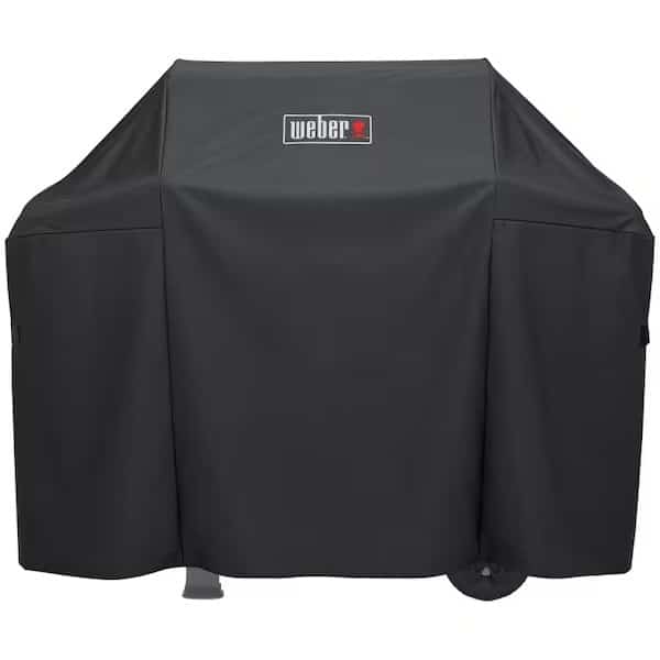 Premium Grill Cover, 51 in W, 177 in D, 42 in H, Polyester, Black