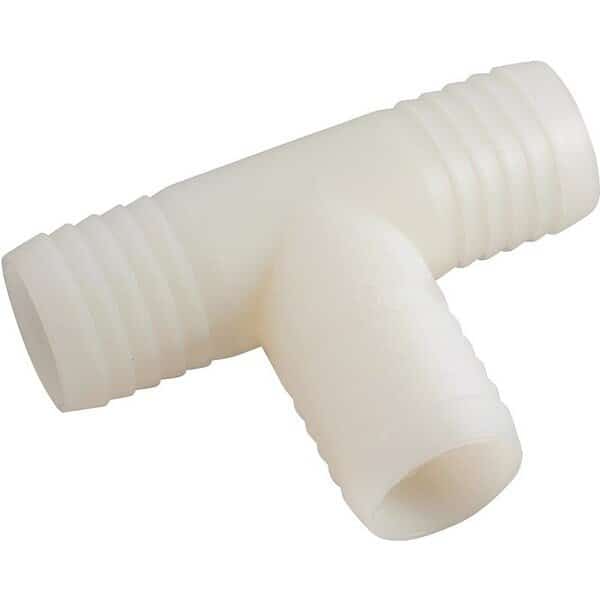 Hose Tee, 516 in, Barb, Nylon
