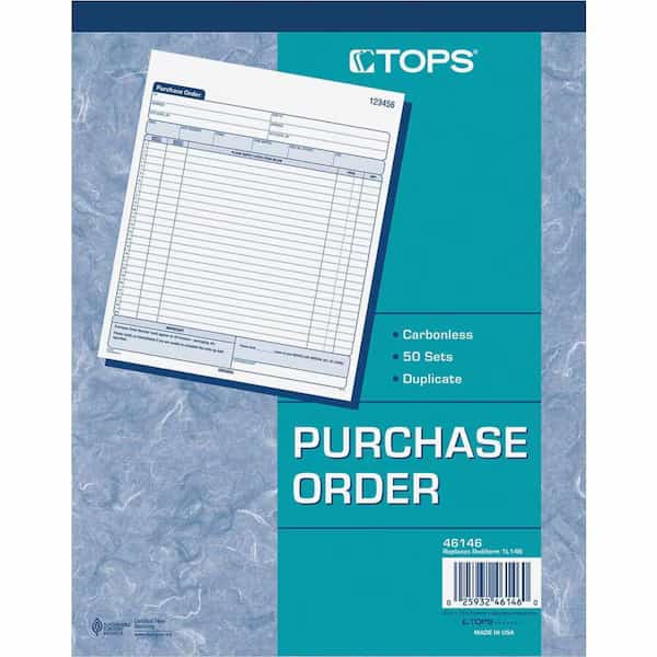 Purchase Order Book, 8-3/8 x 10-3/16