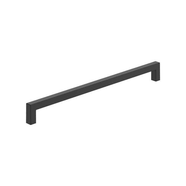 Monument 10-1/16 inch 256mm Center-to-Center Matte Black Cabinet Pull