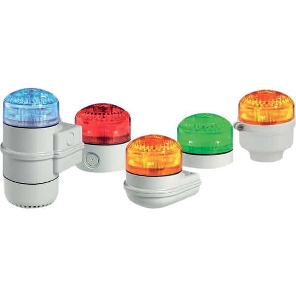 Beacon Warning Sounder Light, Green, LED