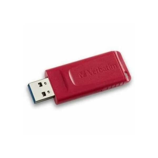 Verbatim¬Æ Store 'n' Go USB Flash Drive, 64 GB, Red, Verbatim Americas, Mfr#: 97005