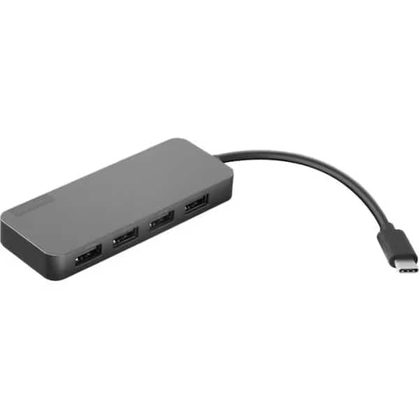 Lenovo USB-C to 4 Port USB-A Hub - USB Type C - External - 4 USB Port(s) - 4 USB 3.0 Port(s)
