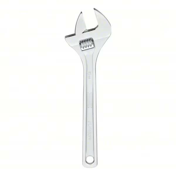Adjustable Wrench, Alloy Steel, 15.14 in L