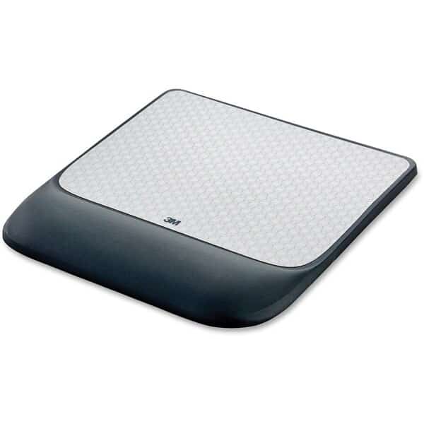 Precise Mouse Pad with Gel Wrist Rest, Black